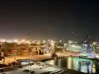 Containerhafen Laem Chabang bei Nacht in Thailand