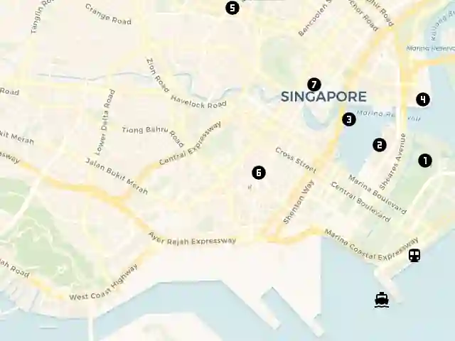 Hafen von Singapur