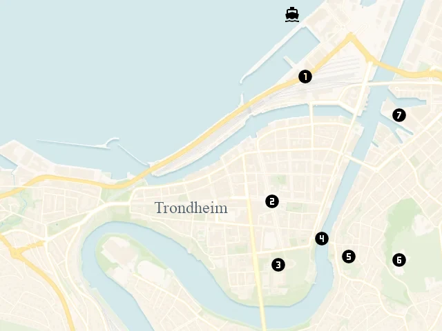 Hafen von Trondheim